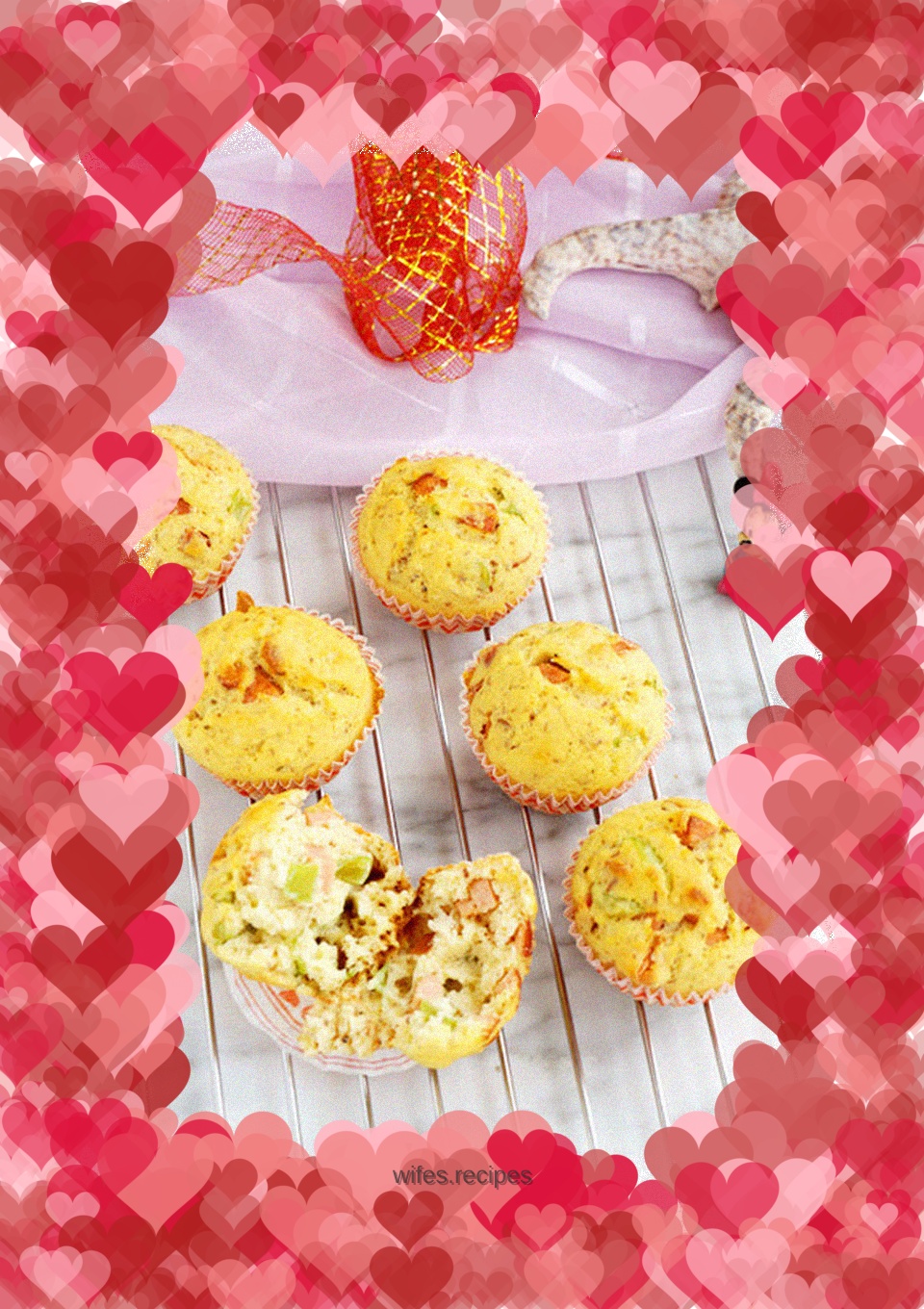 Green pepper, sausage, jackfruit core salty cake