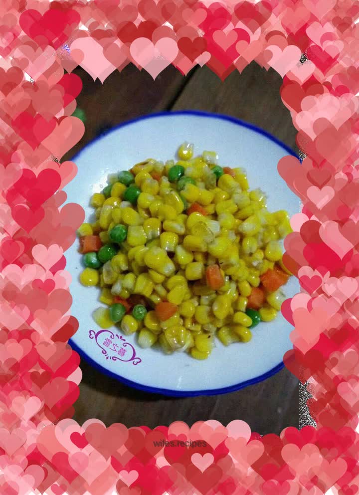 Stir-fried corn and green beans