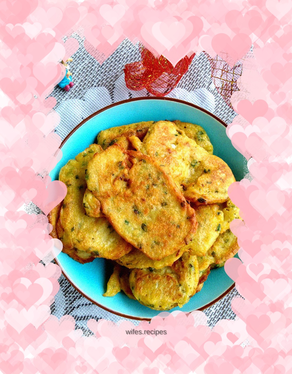 Fried corn and yam cake