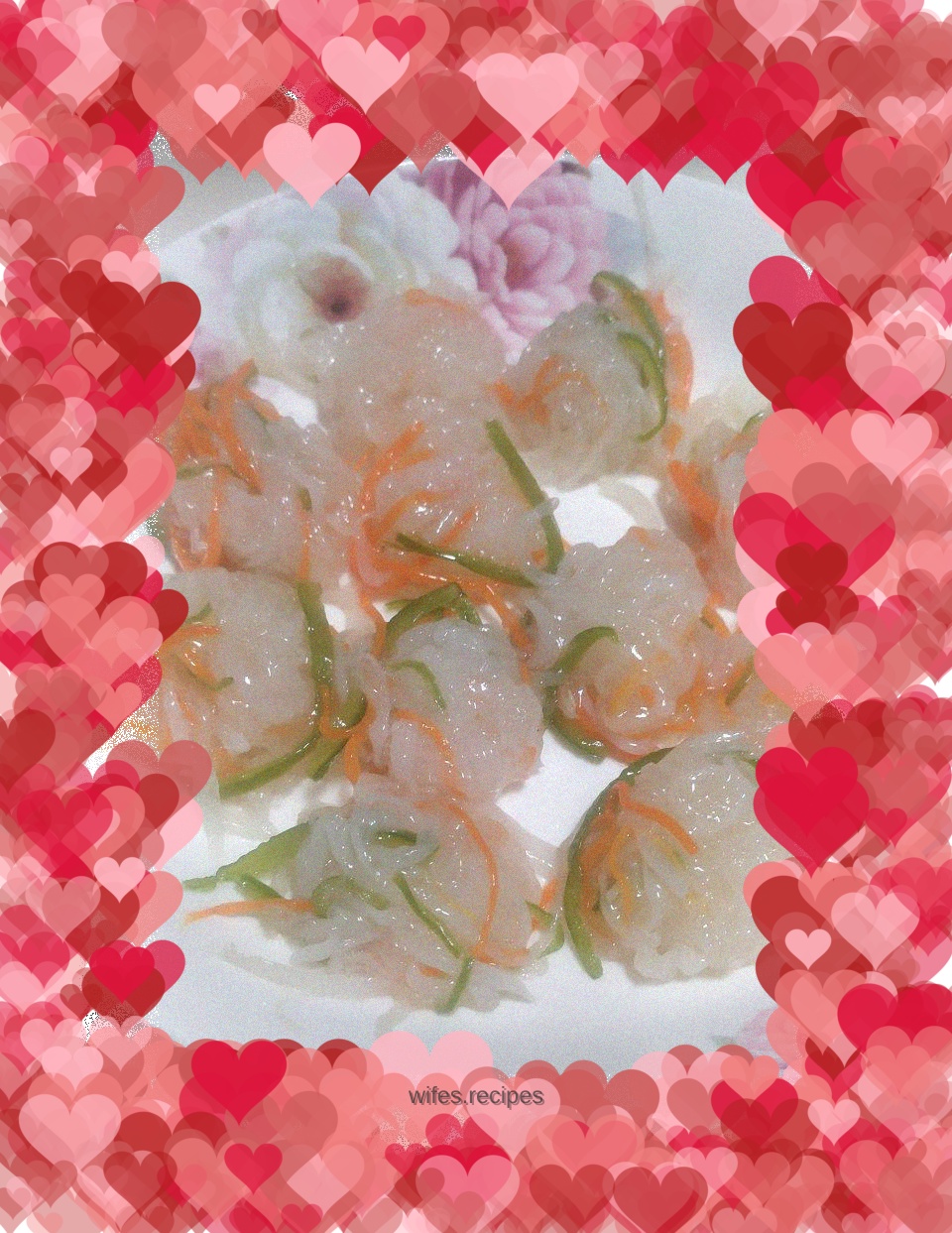 Colorful radish balls