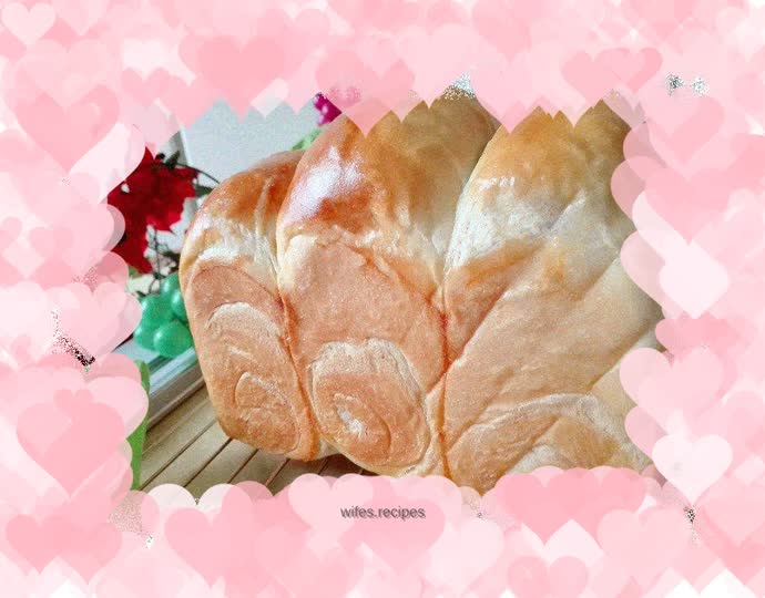 Red Date Bean Paste Toast (one-time fermentation)