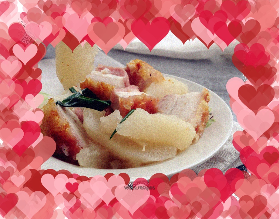 Braised Pork Belly with Pomelo Peel