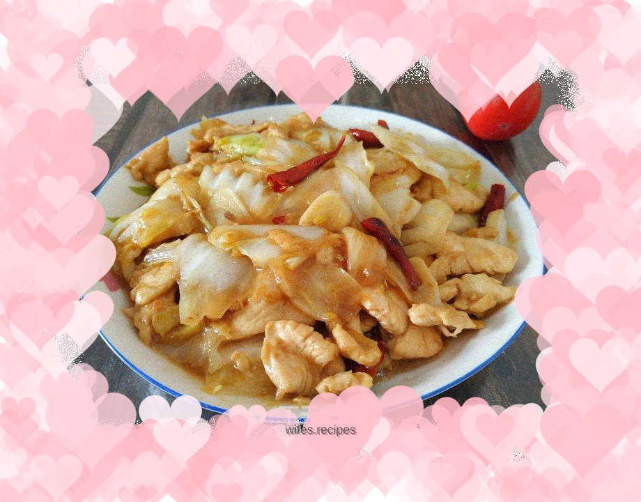 Stir-fried chicken with cabbage