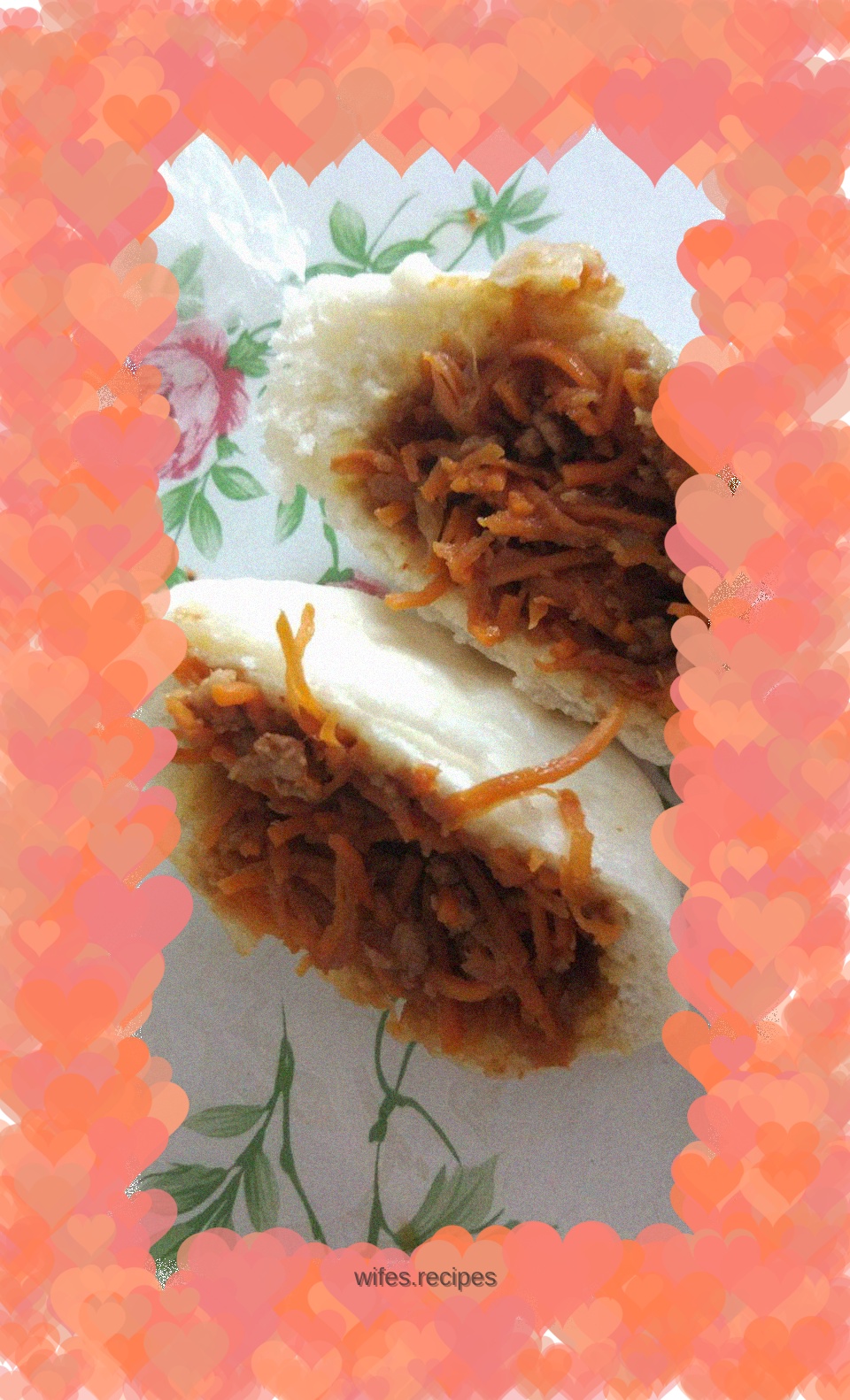 Carrot and onion buns (spicy)