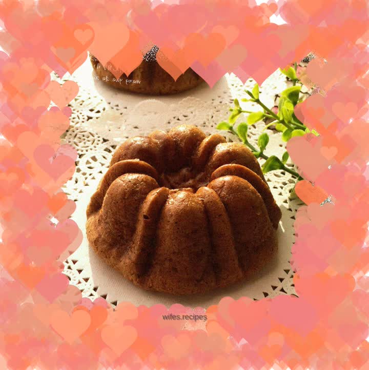 Brown sugar and red dates chiffon cake