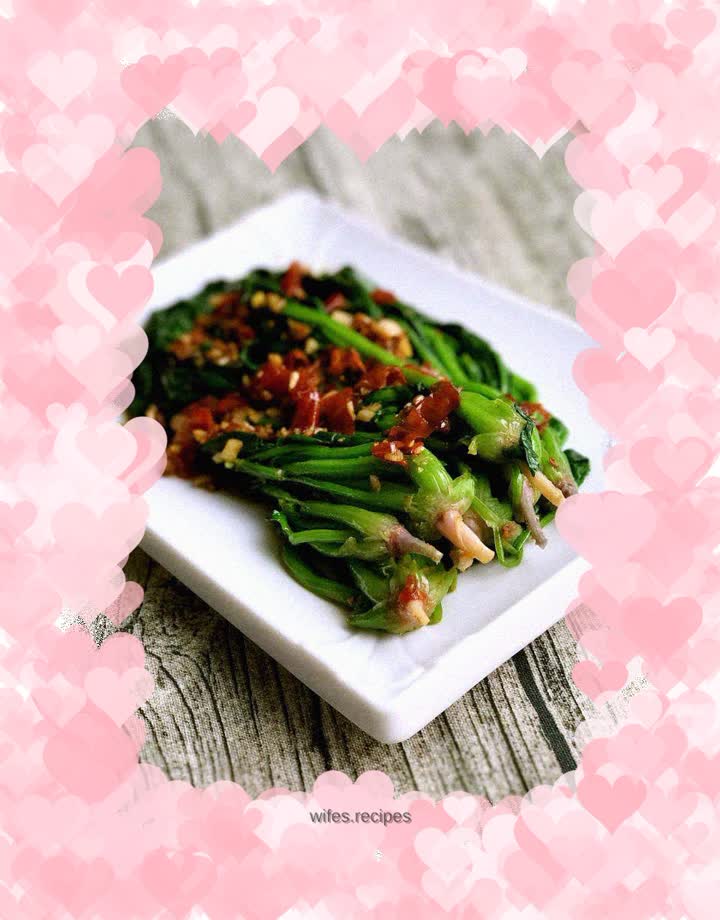 Fish flavored spinach