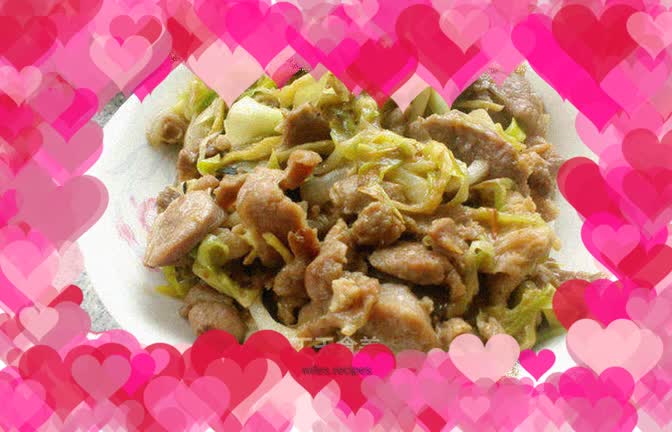 Stir-fried mutton with green onions