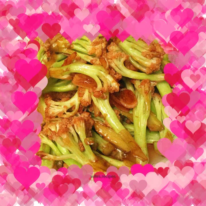 Stir-fried cauliflower