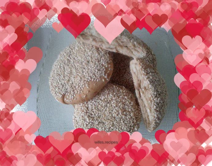 Sesame sauce pancakes