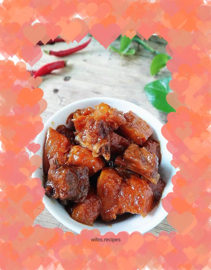 Pork Ribs and Stewed Pumpkin