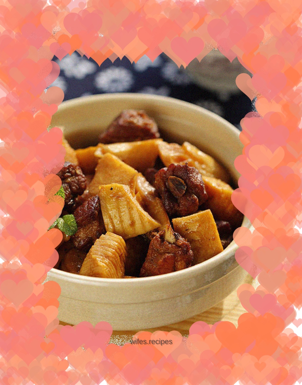 Pork Ribs and Grilled Winter Bamboo Shoots