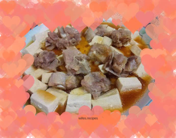 Steamed pork ribs with old tofu
