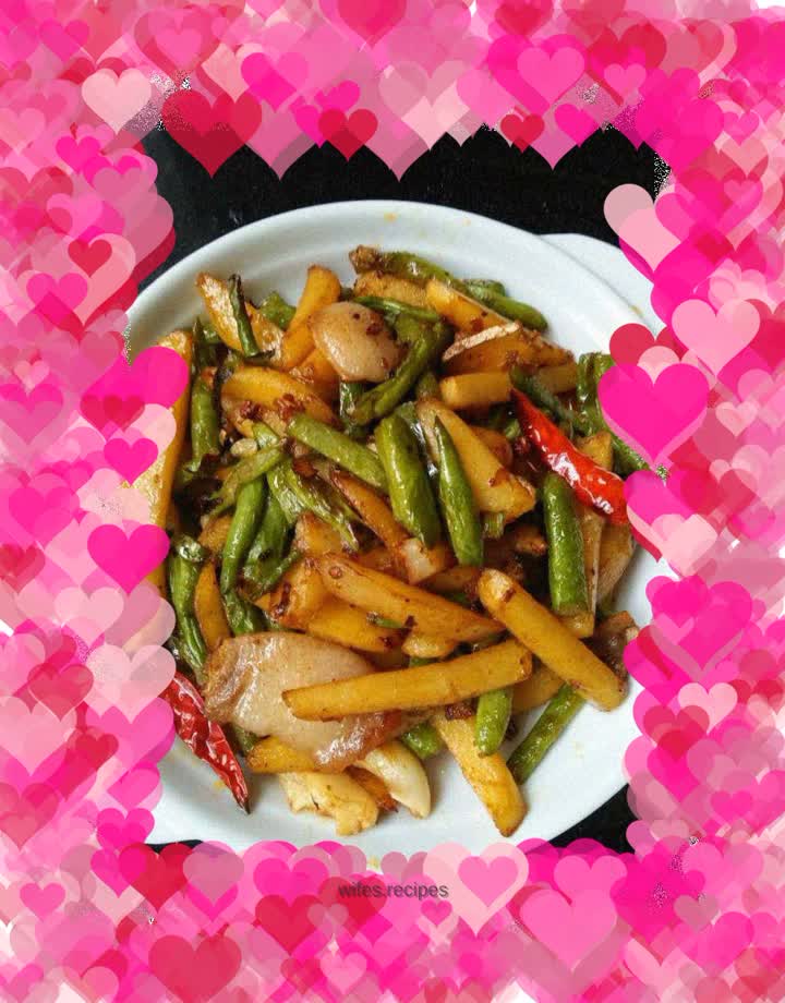 Stir-fried beans and potatoes