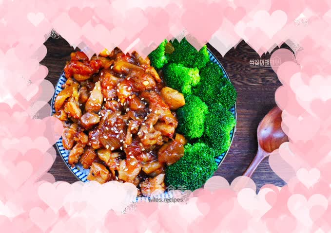 Black pepper chicken leg rice