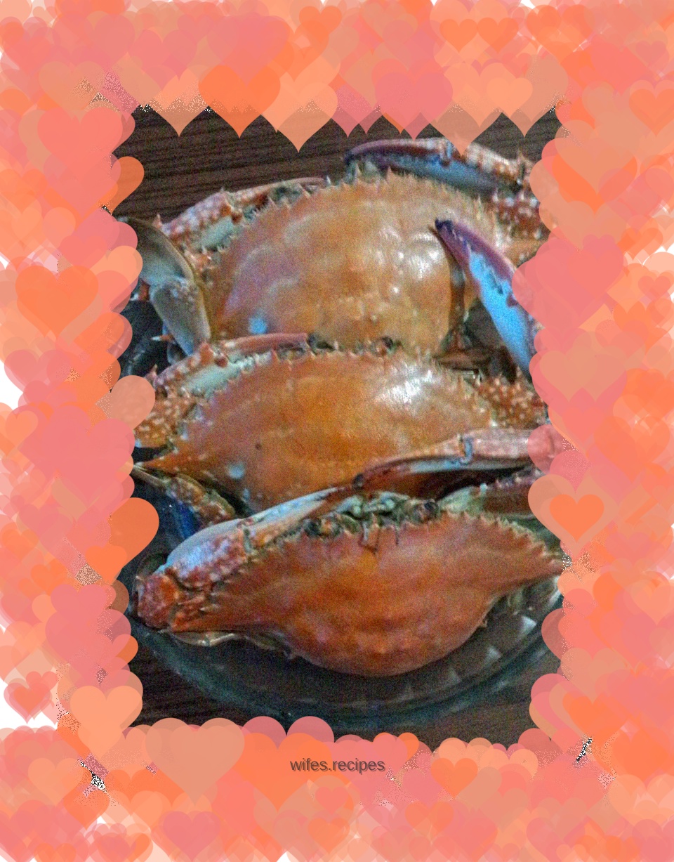 Steamed crab