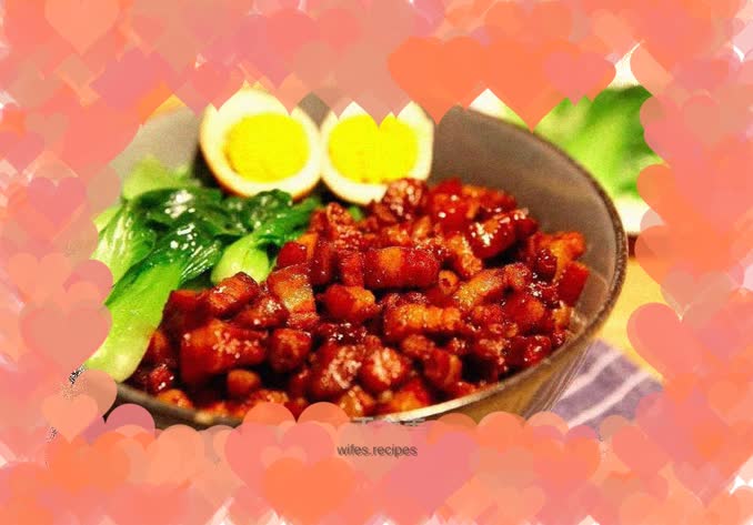 Pork belly braised pork rice