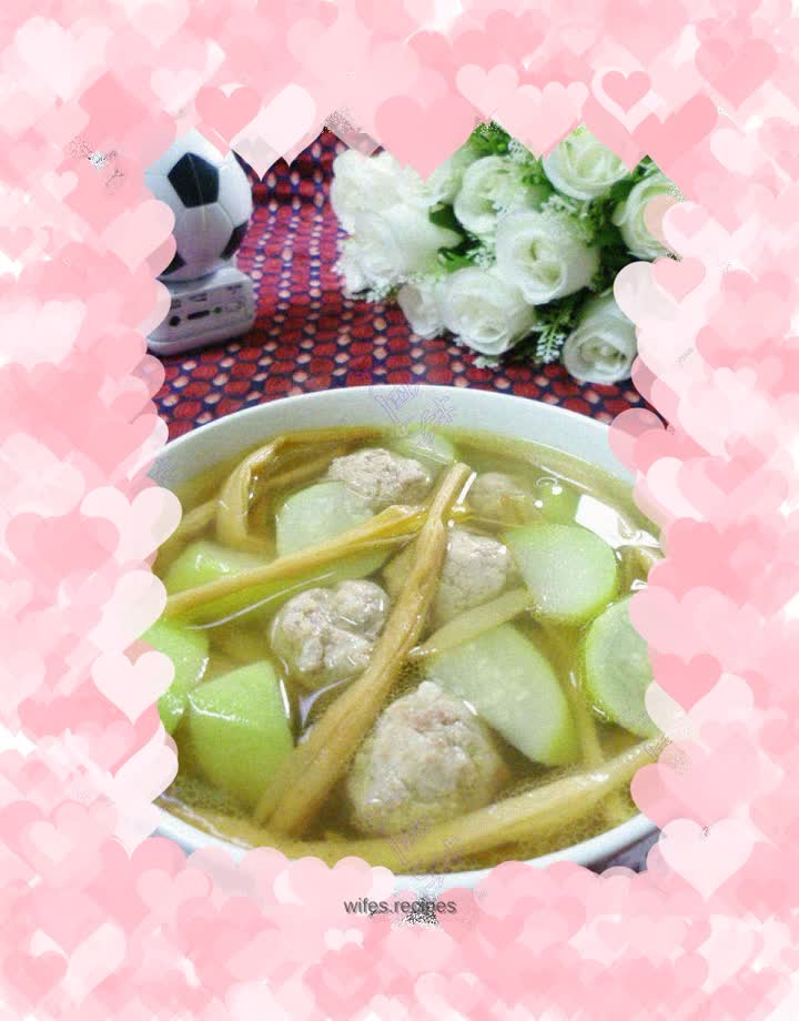 Daylily Meatballs and Night Blossom Soup