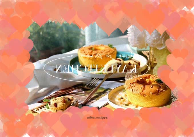 Love as warm as the sun ~ Pumpkin Peanut Chiffon Cake