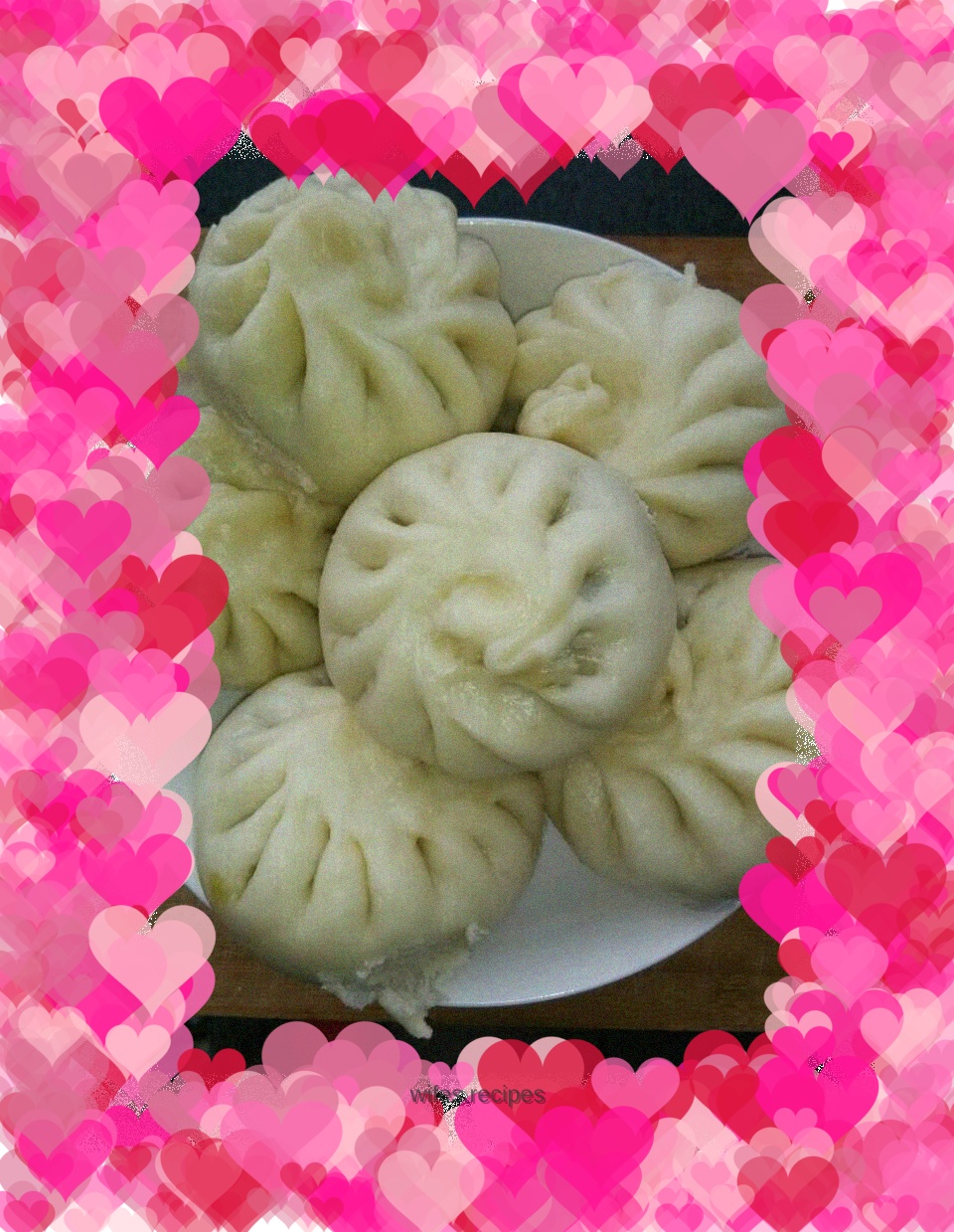 Cucumber, fungus, ham and sausage buns