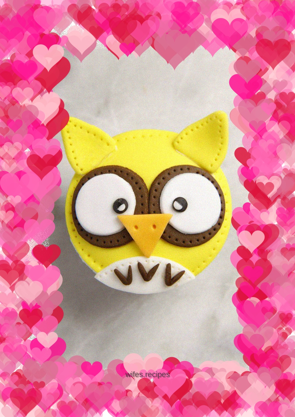 Fondant cup cake making steps