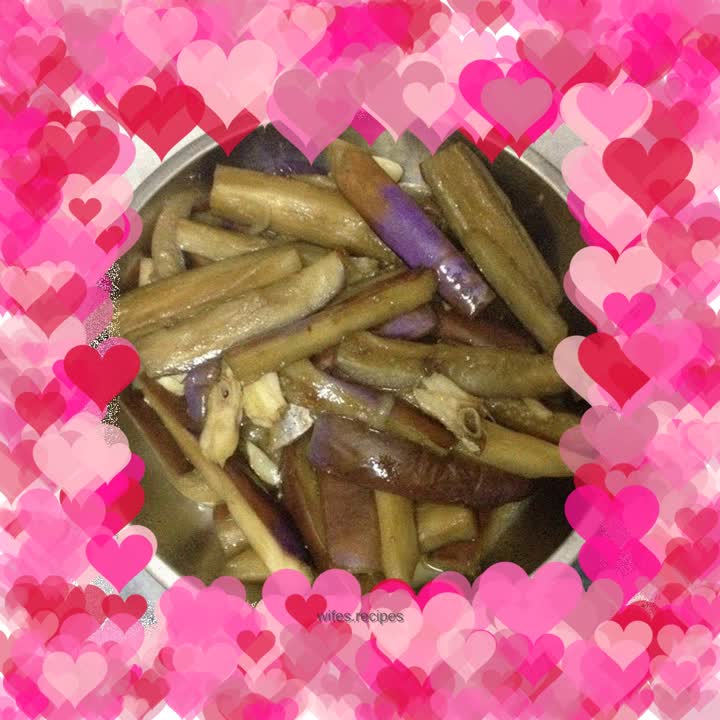 Salted fish and eggplant stew