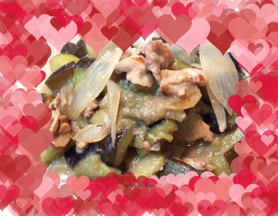 Stewed Pork with Onions and Eggplants