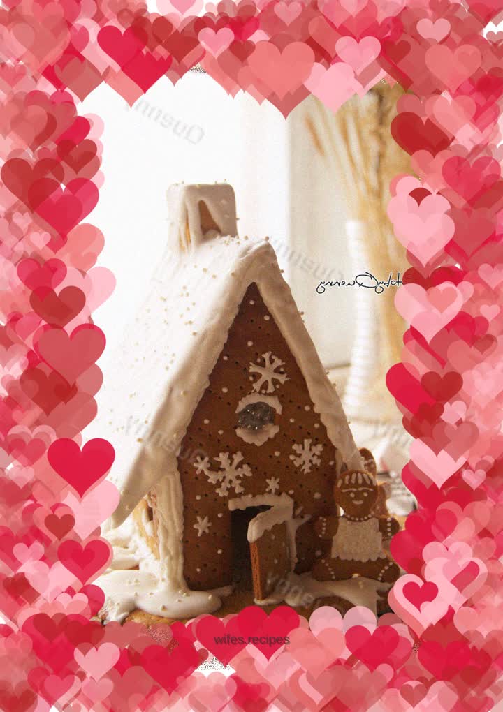 White Dream Gingerbread House
