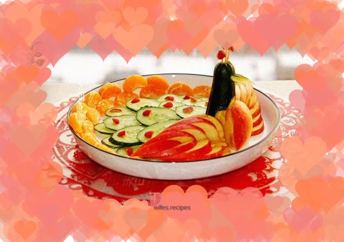 The peacock blooms with wealth and wealth