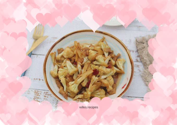 Stir-fried cauliflower