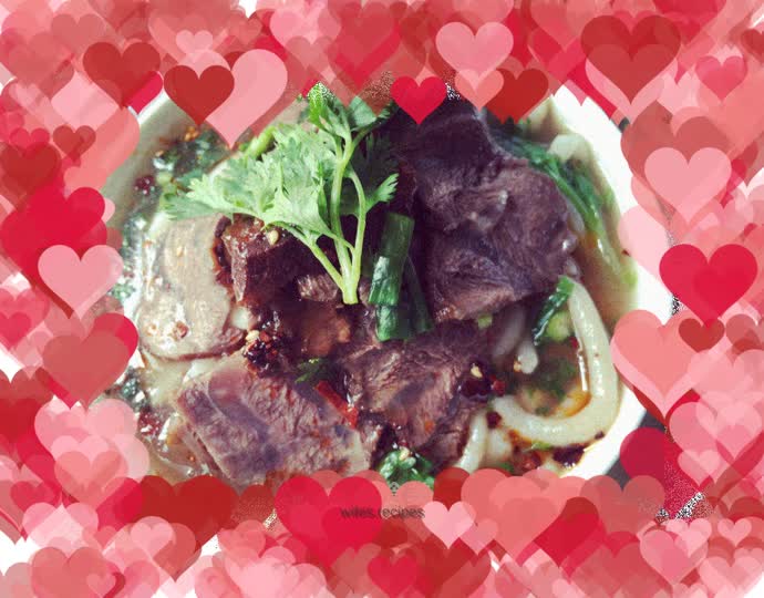 Braised beef noodles