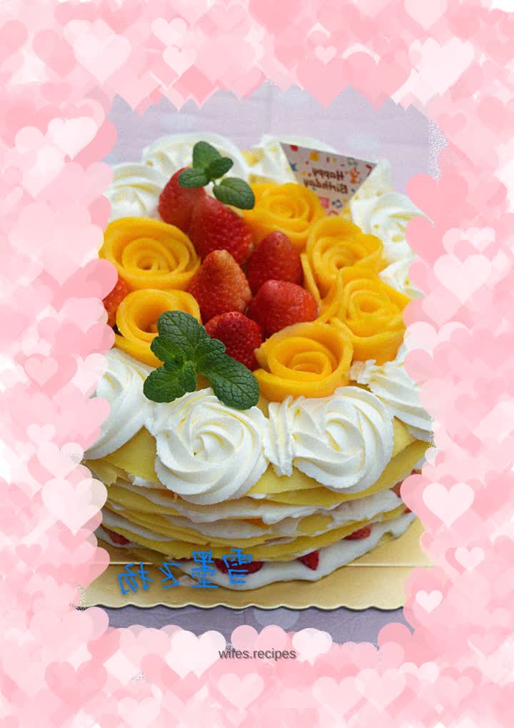 Strawberry layer cake