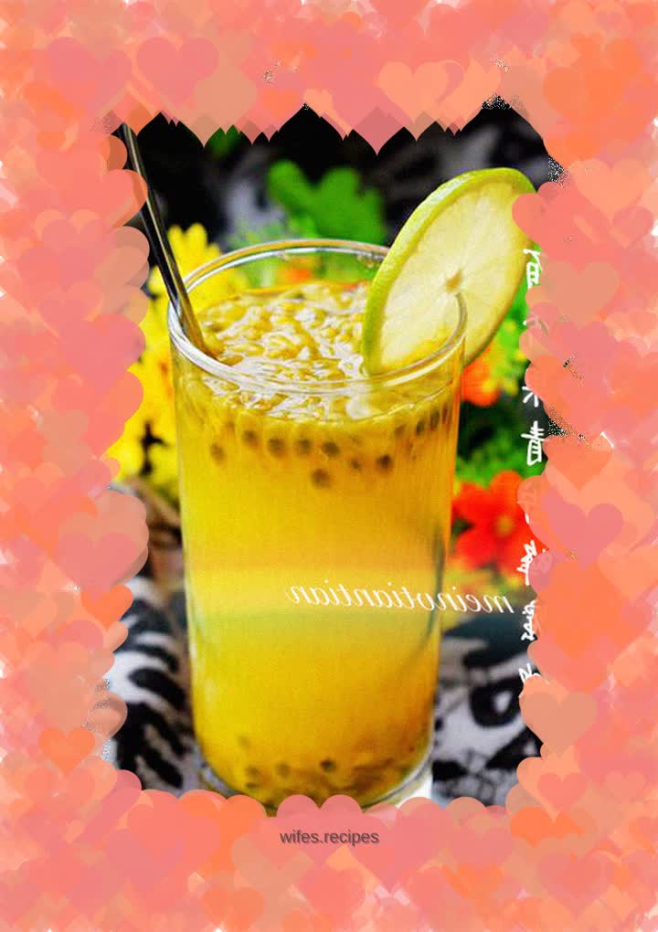Passion Fruit Lime Honey Drink