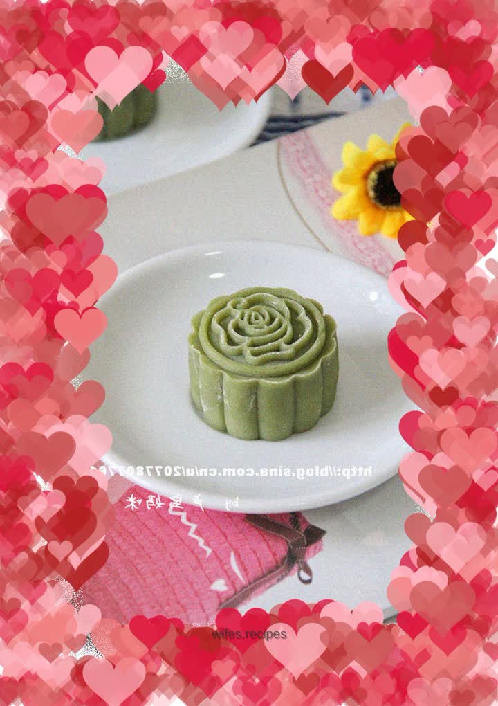 Matcha Red Bean Paste Snowskin Mooncake