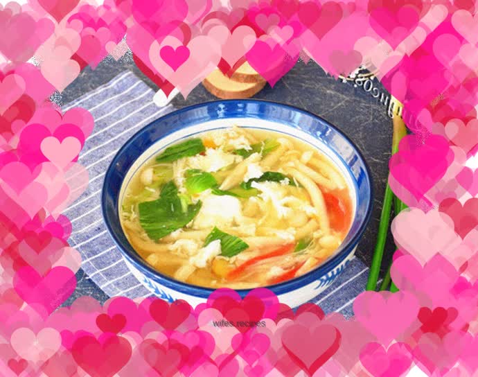 【Shaanxi】Fragrant mushroom and hibiscus soup