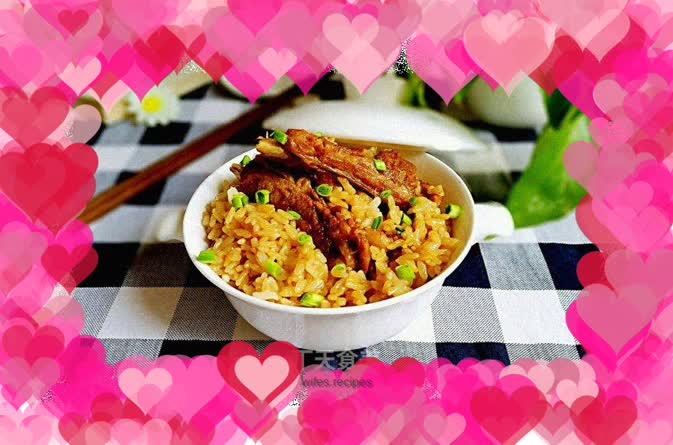 Braised pork ribs with rice