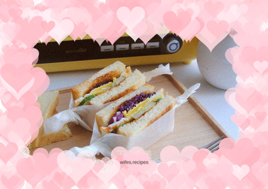 Delicious breakfast sandwiches