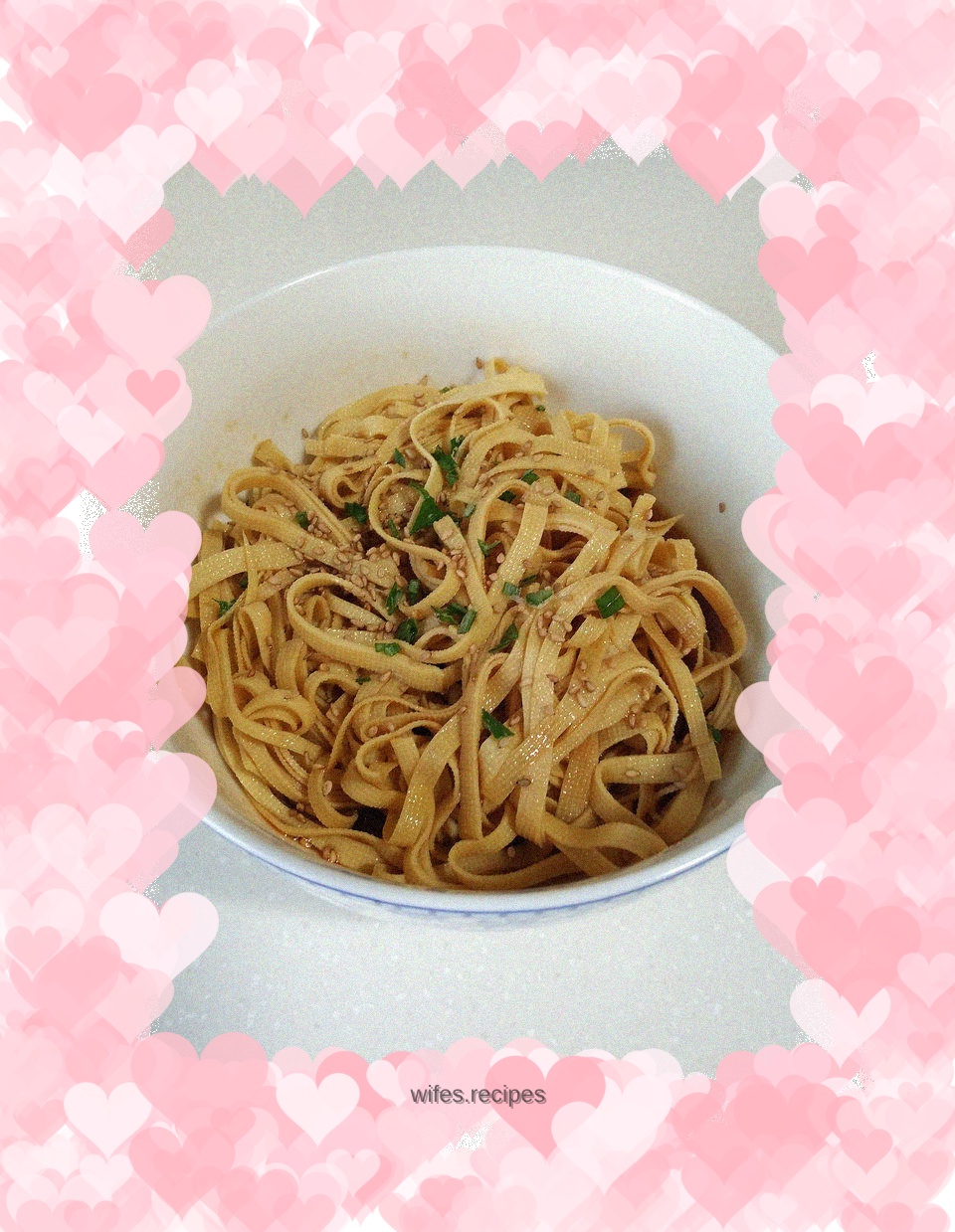 Shredded dried tofu mixed with fresh juice