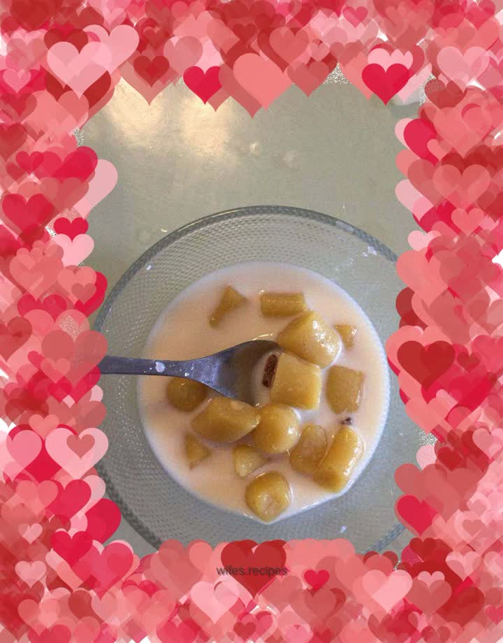 Pueraria powder and taro balls