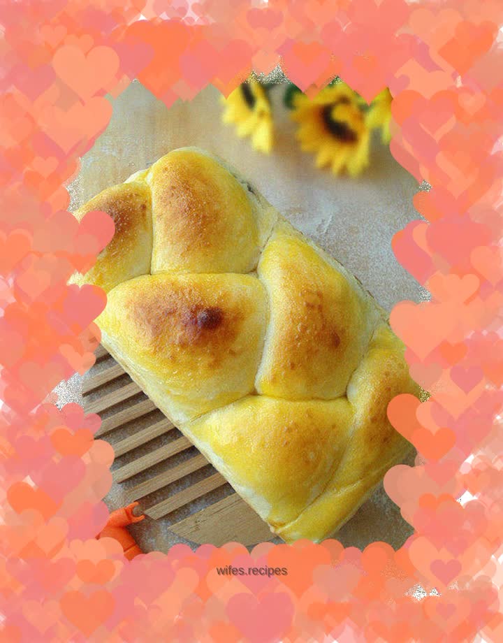 Pure milk red bean paste braided toast