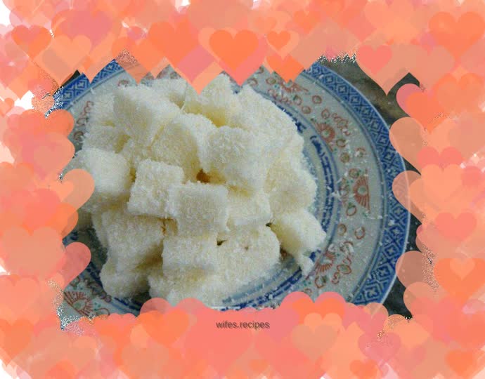 Shredded Coconut Square Cake