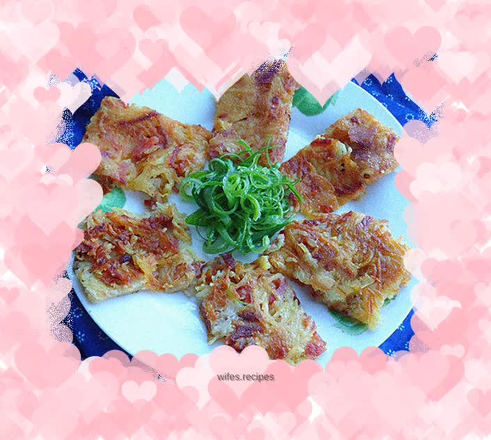 Potato ham cake
