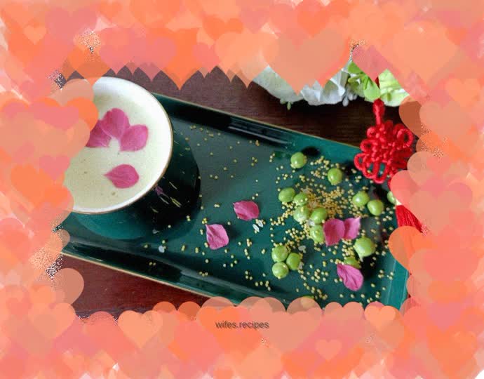 Fresh pea rice cereal