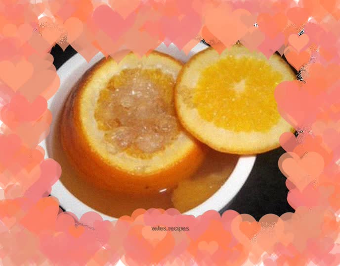 Orange stewed bird's nest