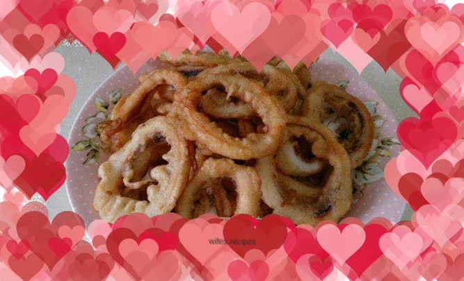 Fried squid rings