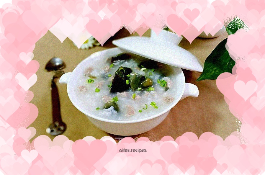 Preserved egg and lean meat porridge