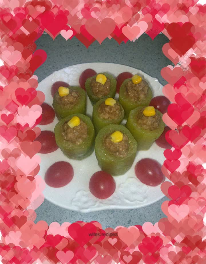 Cucumber Stuffed Meatballs