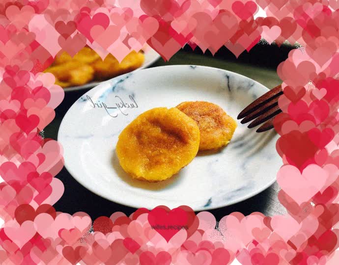 Pan-fried pumpkin cake