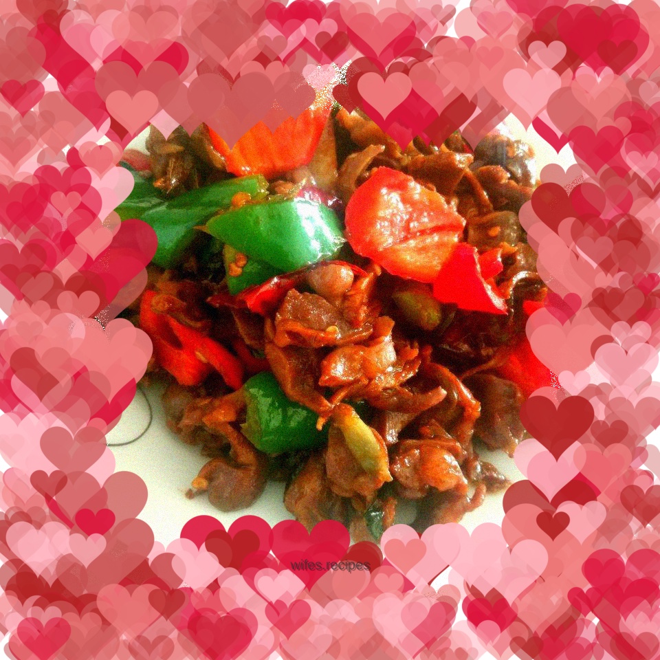 Spicy fried chicken gizzards