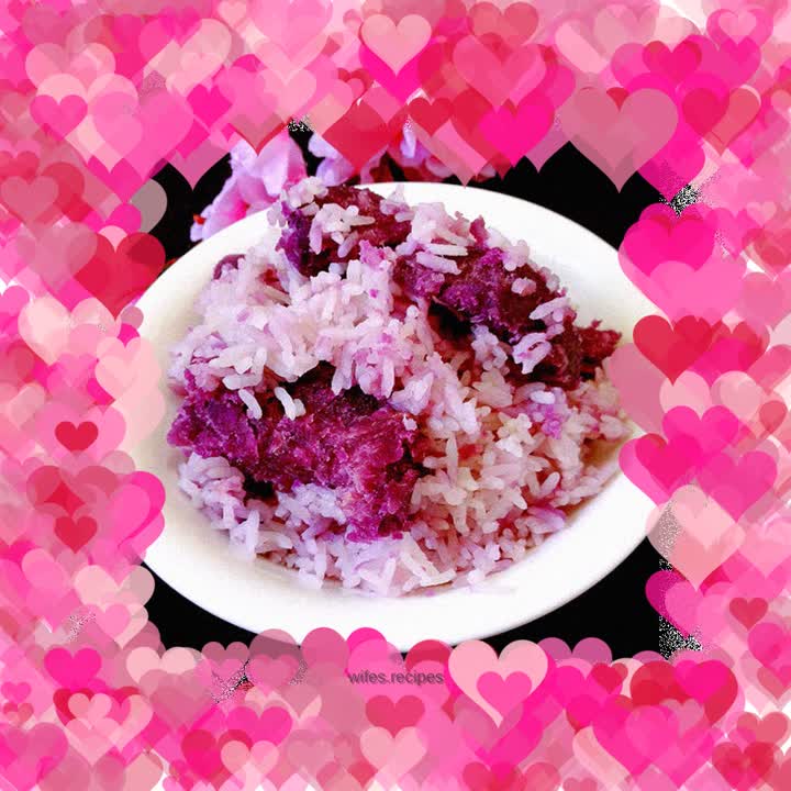 Purple sweet potato rice