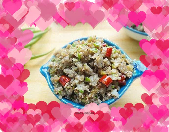 A different way to eat fish - chopped green pepper fish